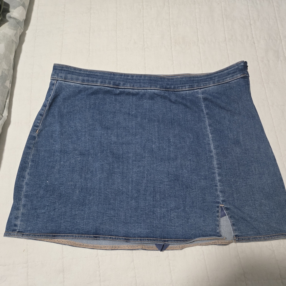 Classic Blue Denim Skirt
